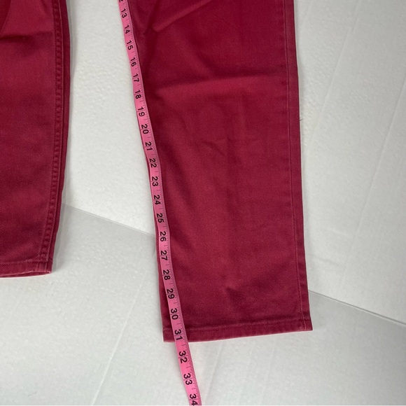 L.L.‎ Bean Red Cotton Jeans Pants Women’s Size 12 M/T - Picture 8 of 9
